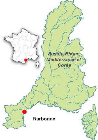 Carte de localisation Bages-Sigean