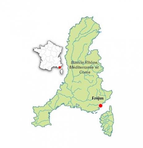 Carte de localisation du bassin versant des Etangs de Villepey