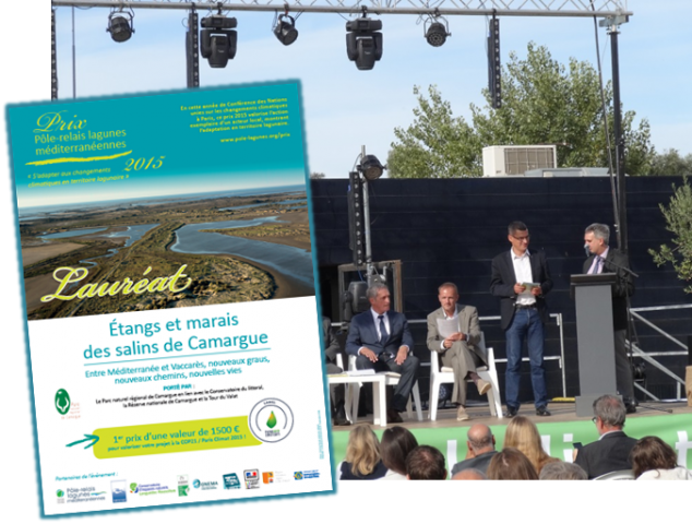 Remise du Prix Pôle-relais lagunes méditerranéennes en septembre 2015 © Pôle lagunes