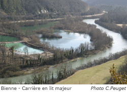 Bienne - Carrière en lit majeur   Photo C.Peuget